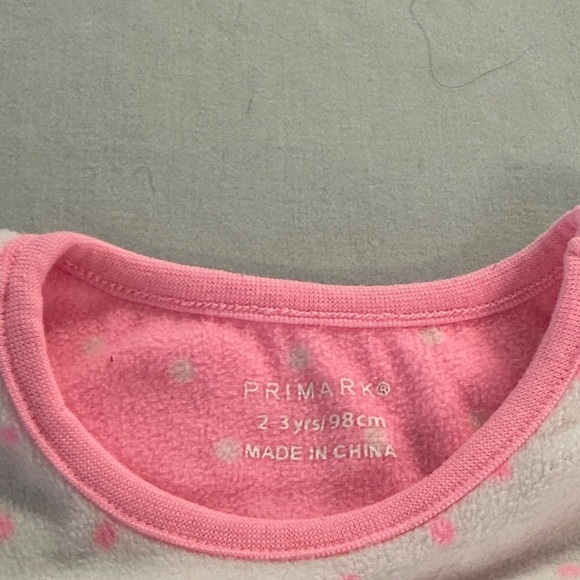 Primark - Poodle Hair Design Long Sleeve Sweater - Pink & White - Picture 2 of 4